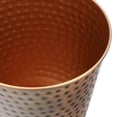 thumbnail image 6 of happimess Axel Modern Minimalist Hammered Steel 2 Gal Waste Bin, Antique Copper (Set of 2), HPM1110B-SET2, 6 of 7