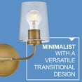 thumbnail image 2 of 853454HB-CL Lark Kline - 48W 4 LED Large Bath Vanity-11 Inches Tall and 33 Inches Wide-Heritage Brass Finish, 2 of 9