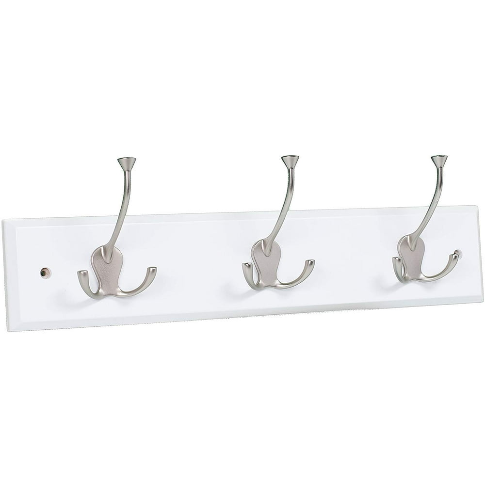 BirdRock Home Tri Hook Coat Rack 3 Hooks Wall Mount Hat Rack
