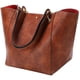 thumbnail image 1 of Bolso de mano SQLP, grande, para mujer, de diseñador, impermeable, marrón, 1 of 6