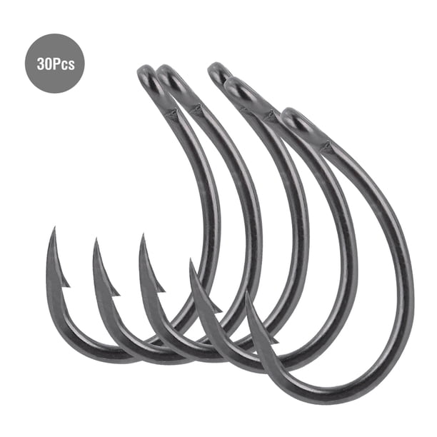 Hookfor Fishing, 30 piezas de anzuelo de pesca de mar con púas afiladas perforadas, eficiencia maximizada