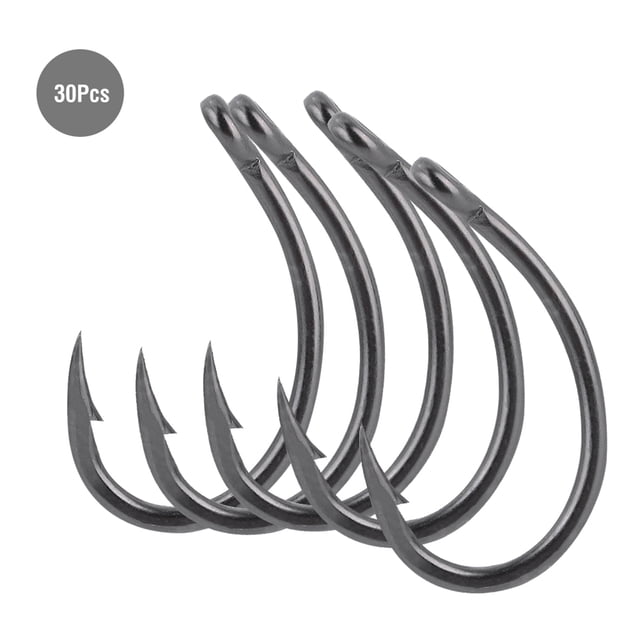 Hookfor Fishing, 30 piezas de anzuelo de pesca de mar con púas afiladas perforadas, eficiencia maximizada