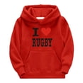 thumbnail image 4 of HCYSFG Boys I Love Rugby Hoodies Heart Graphic Kangaroo Pocket Long Sleeve Sweatshirt Regular Fit Sportswear Autumn Pullover Top, 4 of 4