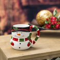 thumbnail image 2 of Snowman Holiday Character 12 ounce Ceramic Dolomite Christmas Coffee Mug, 2 of 2