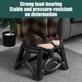 thumbnail image 4 of Ikohbadg Portable Folding Stool for Indoor and Outdoor Use, Multi-Functional Plastic Stool for Home and Travel, Lightweight and Ergonomic Design Folding Stool, Black, 4 of 5