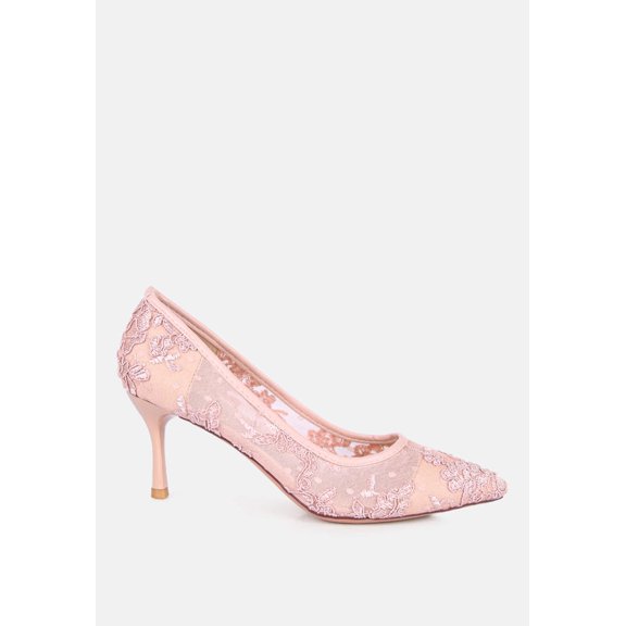 Reunion Lace Mid Heel Pumps