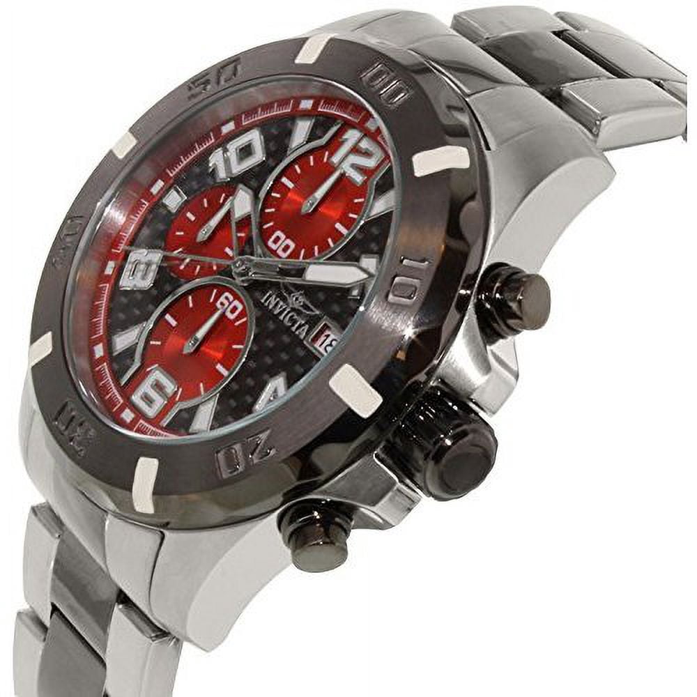 Invicta Men's 18050 Specialty Quartz Multifunction Black, Red Dial Watch