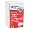 Equate Extra Strength Headache Relief Pain Reliever Caplets with Caffeine, 24 Count