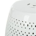 thumbnail image 3 of Safavieh Diamond Ceramic Garden Stool in White, 3 of 4