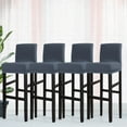 thumbnail image 1 of PiccoCasa Stretch Spandex Bar Stool Cover for Short Back Chair Slategray 4, 1 of 8