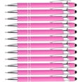 thumbnail image 6 of 12 Pieces Pink Ballpoint Pen with Stylus Tip, 2 in 1 Stylus Stylish Pen, Premium Metal Stylus Pen for Touch Screens, Black Ink, 1.0 mm Medium Point, 6 of 8