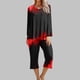 thumbnail image 1 of Puntoco Conjunto de pijama cómodo de dos piezas con cuello redondo y manga larga con estampado de Halloween para mujer, conjunto deportivo de 2 piezas Puntoco Puntoco-1414, 1 of 5