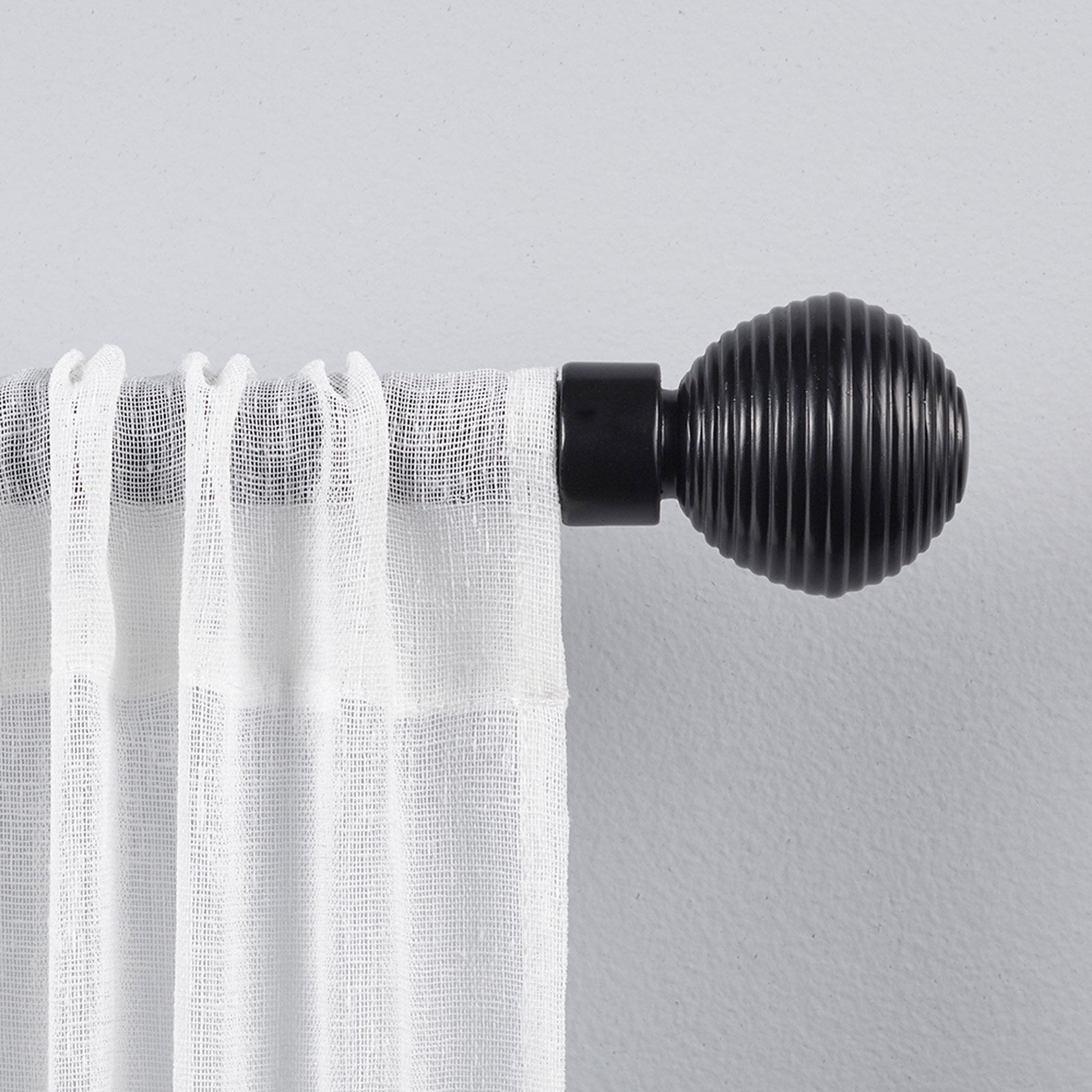 Exclusive Home Curtains 1" Modern Layer Curtain Rod and Finial Set