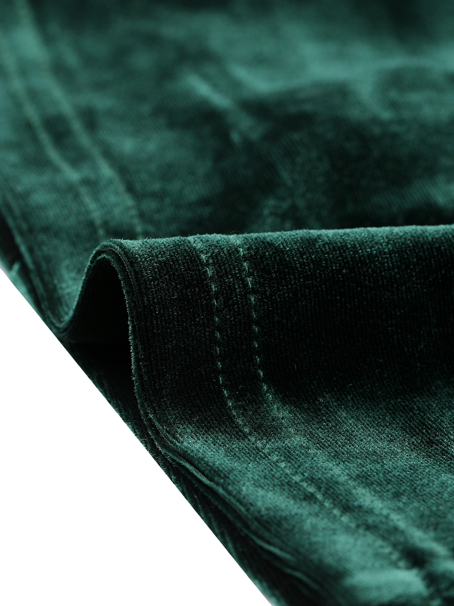 Unique Bargains Women's Halloween Costume Velvet Shrugs Open Front Cropped Bolero Jacket L Green