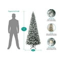 Salzburg Frosted Slim PreLit Artificial Christmas Tree bySize6.5 ft