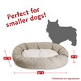 thumbnail image 3 of Majestic Pet Sherpa Charlie Bagel Pet Bed for Dogs, Calming Dog Bed Washable, Small, Beige Metallic, 3 of 5