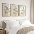 thumbnail image 2 of Hieng 3 Pieces Vintage Wildflowers Poster Canvas Print Botanical Wall Art Watercolor Flowers Painting Artwork Modern Farmhouse Living Room Wall Decor With Inner Frame, 2 of 6