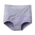 thumbnail image 3 of Womens Underwear Brief Panties Women'S Solid Color Cotton Underwear High Waisted Underwear Grey Xl, 3 of 3