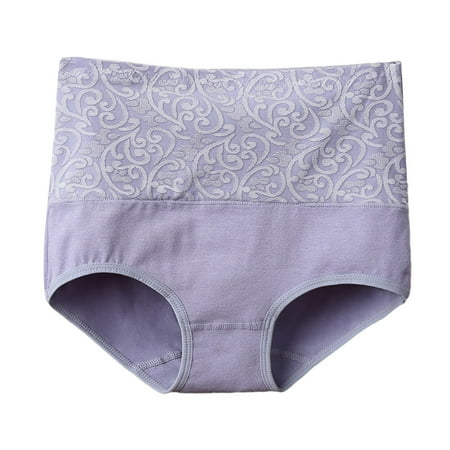 HCNTES Women Sexy Lace Panties Cheeky Bikini Underwear Hollow Out V-Shape Waistband Panty XXL Grey