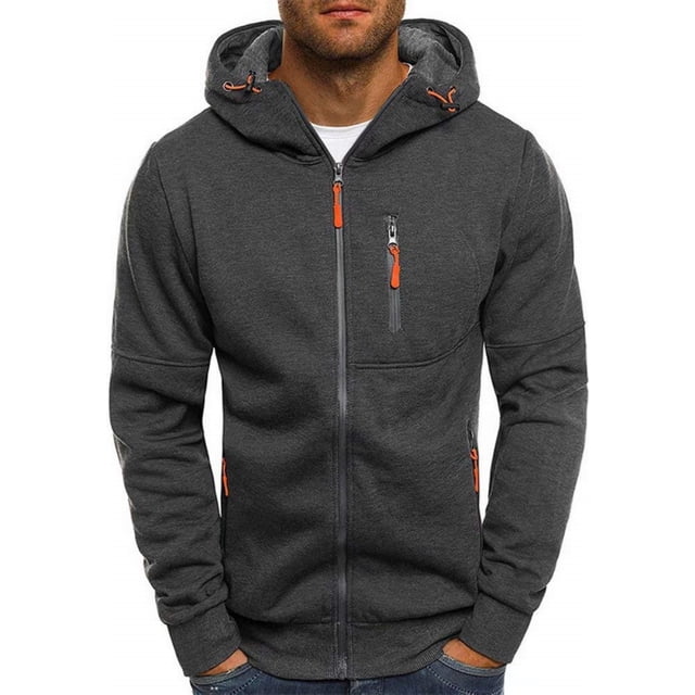 Sudadera con capucha para hombre, chaqueta con capucha y cremallera