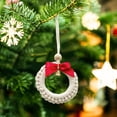 thumbnail image 4 of EUDIDV Xmas Decor Bow White Loop Pendant Christmas Tree Decoration Cotton Thread Material Small Pendant Christmas Tree Decoration Festive Supplies Indoor, 4 of 6