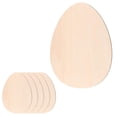thumbnail image 3 of 6x Unfinished Wooden Easter Egg for Kids Painting Gift Tags Wooden Egg Slices Egg Shaped Handcraft Durable Party Favor Supplies DIY Crafts, 3 of 9