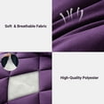 thumbnail image 3 of Yalamila Full Size Comforter Set 3-Piece All-Season Down Alternative Reversible Comforter Set,Purple,200GSM Cooling Quilted Duvet Insert,95 GSM Soft Cover Bed in a Bag, 3 of 8