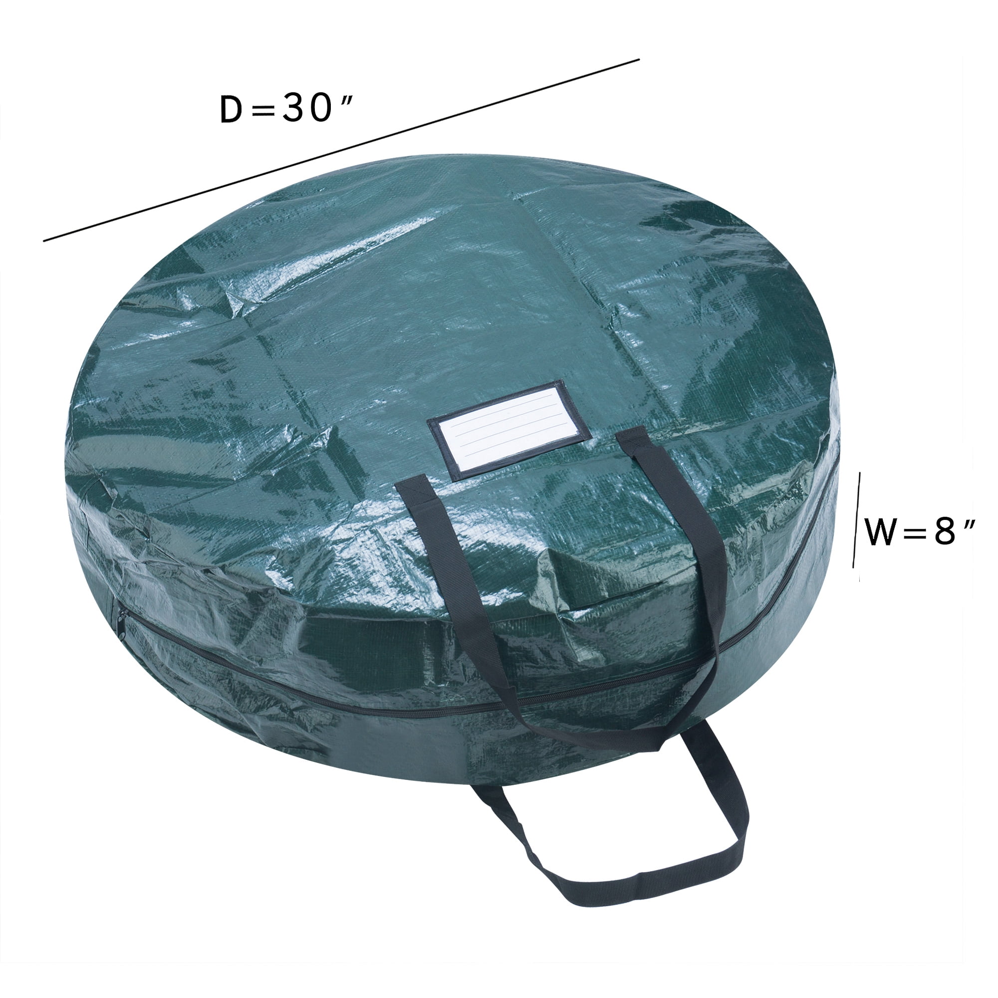 Storage Bag for 9-ft Tree and 30-inch Wreath Bag Combo Pack, Green