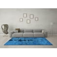 thumbnail image 3 of Ahgly Company Indoor Rectangle Oriental Light Blue Modern Area Rugs, 6' x 9', 3 of 4