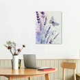 thumbnail image 3 of Shiartex  Lavender Canvas Wall Art Butterfly with Purple Flower Artwork Elegant Paintings for Living Room Bedroom Bathroom Wall Decor,Stretched and Framed Ready to Hang,16x20 in/12x16 in, 3 of 5