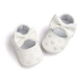thumbnail image 4 of Newborn Baby Girls Soft Soled Bow-Knot Crib Shoes Infants Anti-slip Sneaker Prewalker, 4 of 6