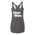 thumbnail image 2 of Wild Bobby Retro Cheer Mom Girl Sports Women Tri-Blend Racerback Tank Top, Premium Heather, Large, 2 of 5