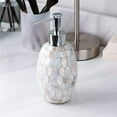 thumbnail image 4 of WHOLE HOUSEWARES Sea Pearl Soap Dispenser 12oz | Set of 2 Plastic (off-White), 4 of 6