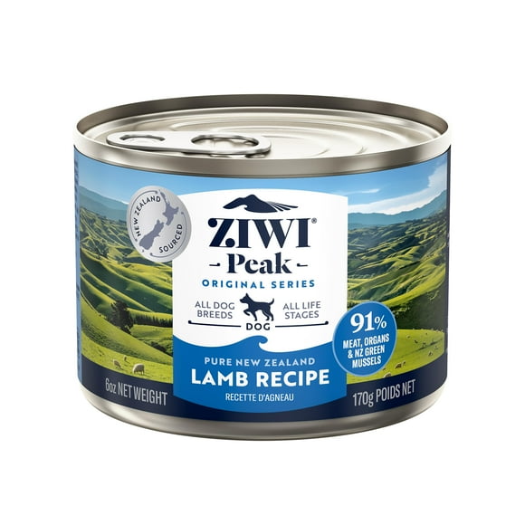 ZIWI Peak Canned Wet Dog Food â All Natural, High Protein, Grain Free, Limited Ingredient, with Superfoods (Lamb, Case of 12, 170 g Cans)