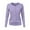 Purple, variant on Cardigan Sweaters for Women Hemlock Round Neck Cardigan Knitted Long Sleeved Large Yards Loose Solid Color Short Sweater Jacket Cardigan Sweater