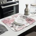thumbnail image 3 of Microfibre Drying Mat for Kitchen Pioneer Dish Drying Drainer Mat Absorbent Colorful Floral Drying Mat Washing Up for Glass, Plate & Cup 16inch X 18inch, 3 of 7