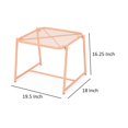 thumbnail image 5 of Mesa auxiliar para exteriores Benzara Elie, 50 cm, malla, naranja, 5 of 5