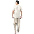 thumbnail image 4 of Fruit of the Loom Men's Crewneck Tee and Fleece Pajama Pants Set, 2-Piece, Sizes S-5XL, 4 of 11