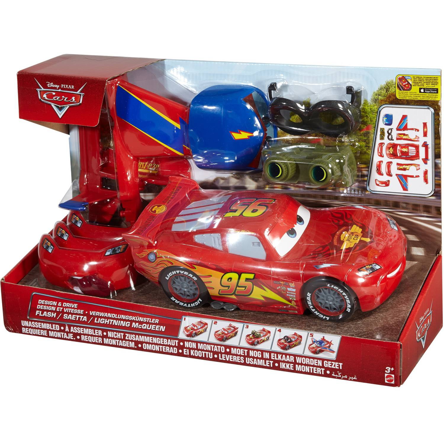 interchangeable lightning mcqueen