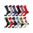 thumbnail image 3 of Seyurigaoka Christmas Adult Tube Socks with Cartoon Pattern, Vintage Style, 3 of 4