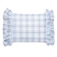 thumbnail image 4 of Laura Ashley - Juego de edredón Queen de algodón suave y reversible, peso medio para comodidad durante todo el año, juego de cama de 7 piezas con fundas de almohada a juego, fundas europeas y almohada, 4 of 9