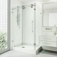 thumbnail image 2 of VIGO Winslow 36 in. L x 48 in. W x 79 in. H Frameless Sliding Rectangle Shower Enclosure Kit in Chrome with Clear Glass, 2 of 12