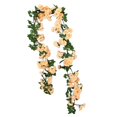 thumbnail image 4 of GROWTH TANK Artificial Flower Vines 180cm Silk Rose Vine for Table Fireplace Arrangement Champagne, 4 of 9