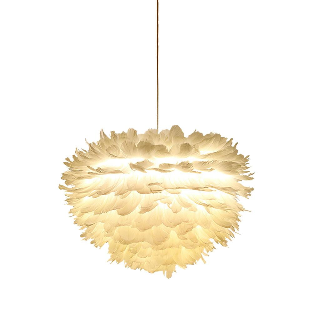 feather pendant light shade