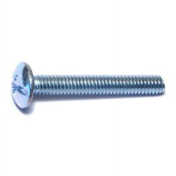 #8-32 x 1-1/4" Zinc Plated Steel Coarse Thread Combo Truss Head Machine Screws MSTS-164