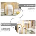 thumbnail image 3 of NUOLUX 1Ud Soporte Amarillo Para Platos Y Con Para Ahorrar Espacio, 3 of 8