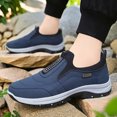 thumbnail image 3 of Men's & Unisex Large Size Slip-On Sneakers - Low-Top Dad Shoes with Cushioned Upper & PVC Sole, Comfortable Walking Shoes for, Seniors, Heavy Walkers - All-Terrain Traction, 3 of 8
