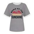thumbnail image 3 of Xuewenshw T-Shirt à Col Rond Imprimé Élégant pour Femmes, 3 of 3
