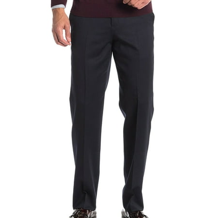 New Brooks Brothers Mens Madison Fit Classic Gabardine Trousers, Navy, 38x32, 5670-6
