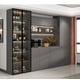 thumbnail image 2 of Aparador de armario de vidrio para vino, armario lateral, casillero moderno, minimalista, luz de sala de estar, armario alto de pared de lujo, 2 of 4